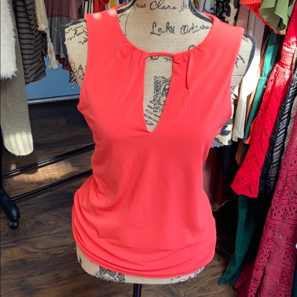 Coral dress tank